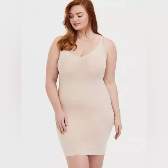 NWT Torrid Size 1 - Nude Shapewear Seamless Smoothing  Slip Dress - Picture 5 of 5
